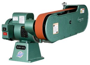 Burr King 2.5” x 60” Two Wheel 960-250 Fixed Speed 1.5 HP 120V Single Phase Belt Grinder 90100 - Image 2