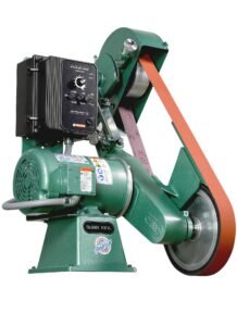 Burr King Knifemaker’s Edge 2” x 72” Two Wheel Belt Grinder with Variable Speed and 10” Contact Wheel 960-272 98730