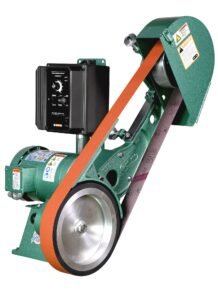 Burr King Knifemaker’s Edge 2” x 72” Two Wheel Belt Grinder with Variable Speed and 10” Contact Wheel 960-272 98730 - Image 2