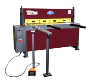 GMC Machinery 4' x 12 Gauge 220V Three Phase Electric Power Shear with Manual Back Gauge EPS-0412M