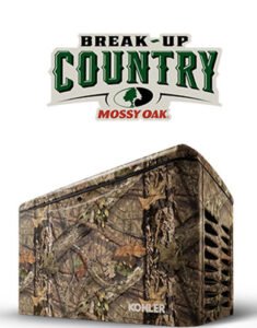 Kohler 26RCA 26kW Generator with Mossy Oak Camo Enclosure