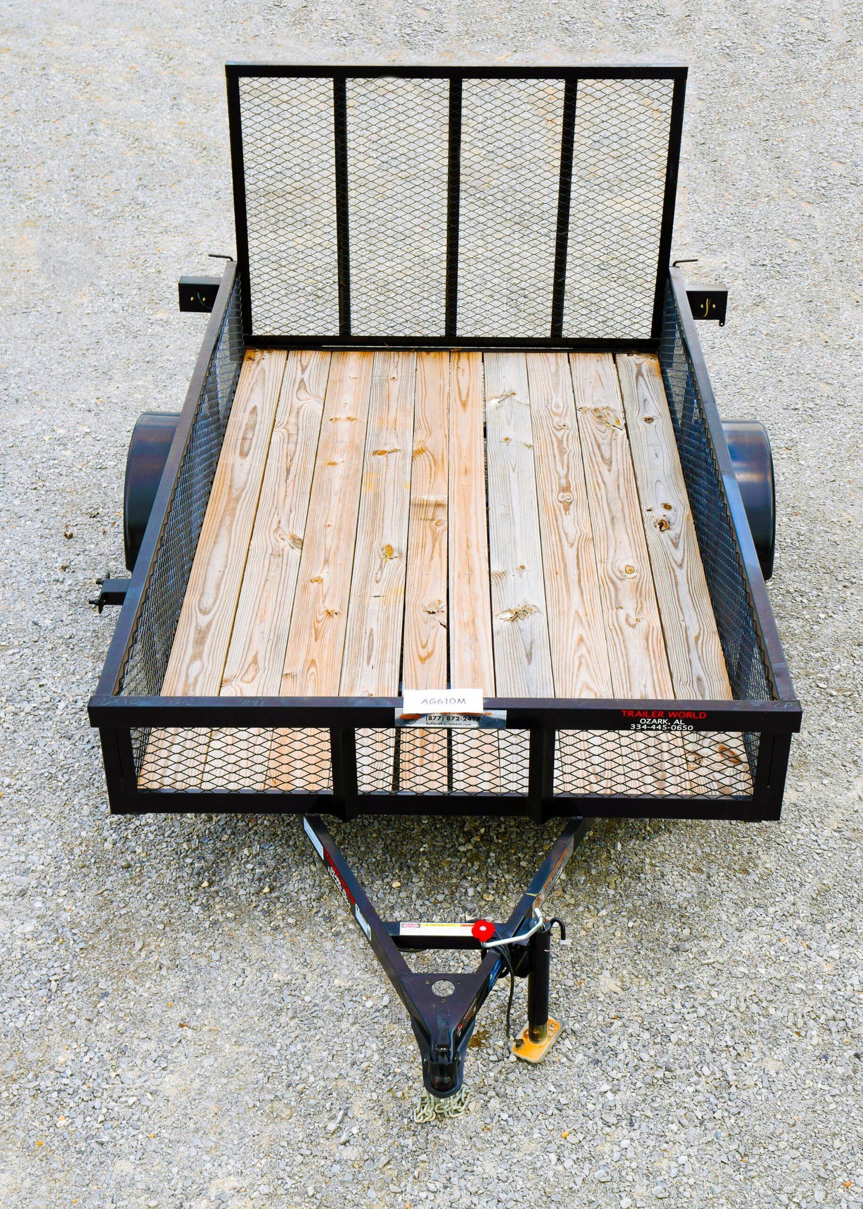 AG610M-copy-1-scaled-1 CA106 Caliber 6x10 Utility Trailer HD W/ Mesh Sides - Image 1