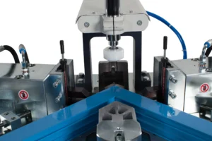 OZ Machine 220V 3HP Automatic Hydraulic Aluminum Corner Crimping Machine with Rising Miter APEX - I A - Image 2