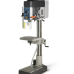 Clausing Erlo Belt-Drive 230V Three Phase 27.5” EVS Mechanical Clutch Quill Feed Tapping Floor Drill Press AZ40