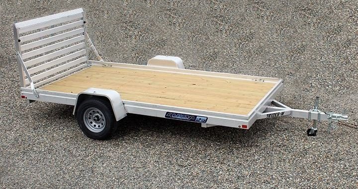 Aluma-7812ESW Aluma Wood Deck Utility Trailer #7812ESW - Image 1