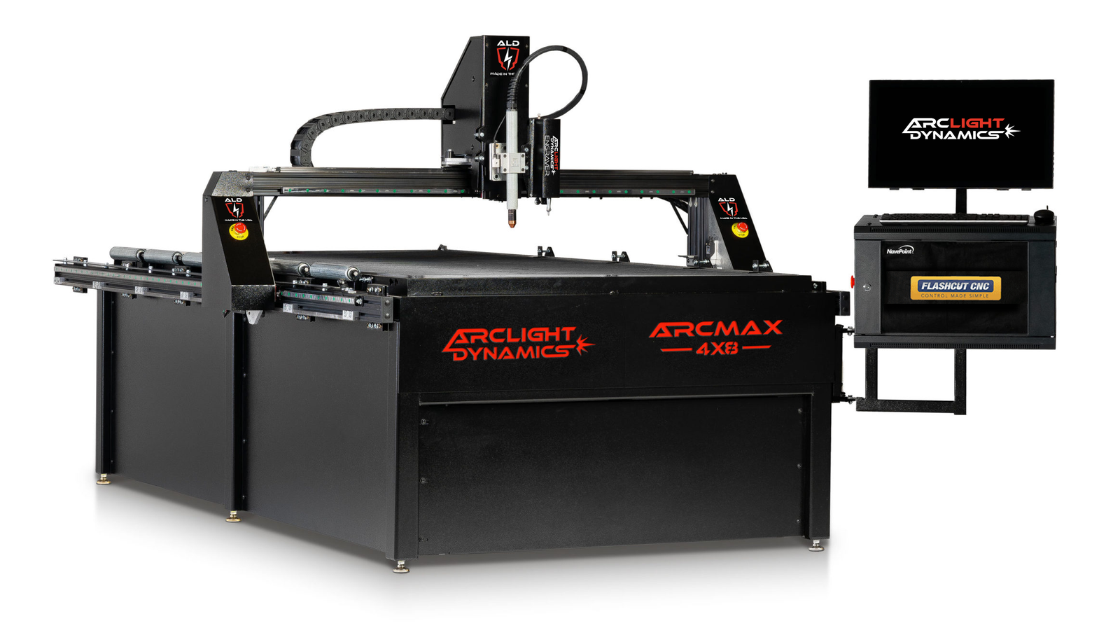 Arc-Max-Elite-4x8-CNC-Plasma-Table.png Arclight Arc Max Elite 4x8 CNC Plasma Table With 2” Thick Mild Steel Capacity and Flashcut Control System - Image 1