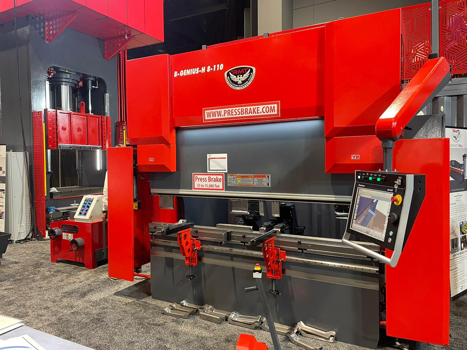 B-GENIUS-H-8-110 Revolution Machine Tools 110 Ton Precision Hybrid Press Brake B-GENIUS-H 8-110 - Image 1