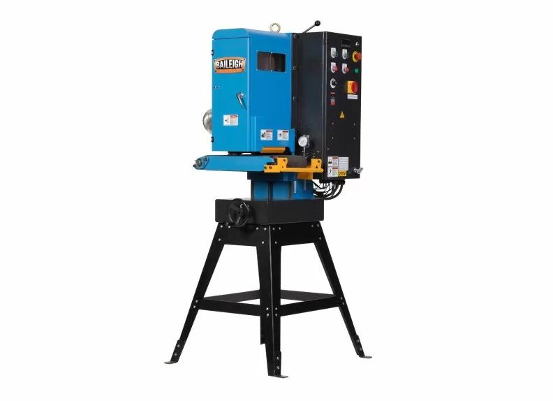 BA1-1537-1 Baileigh B-948WBS 230V Single Phase 9”x48” Small Piece Wide Belt Sander with Variable Speed Conveyor Belt BA1-1537 - Image 1