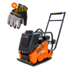 BravePro Forward Plate Compactor | 16 In. | Rubber Mat, Tank, and Wheel Kit | Honda GX160