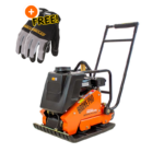 BravePro Forward Plate Compactor | 20 In. | Rubber Mat, Tank, and Wheel Kit | Honda GX160