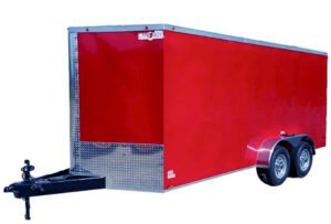 CY223 Cynergy 7x16 Enclosed Trailer TA Brandy Wine