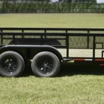 CA150 Caliber 7x16 Utility Trailer HD W/ 2' Mesh Sides & Standard Gate