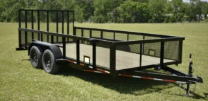 CA150 Caliber 7x16 Utility Trailer HD W/ 2' Mesh Sides & Standard Gate - Image 2