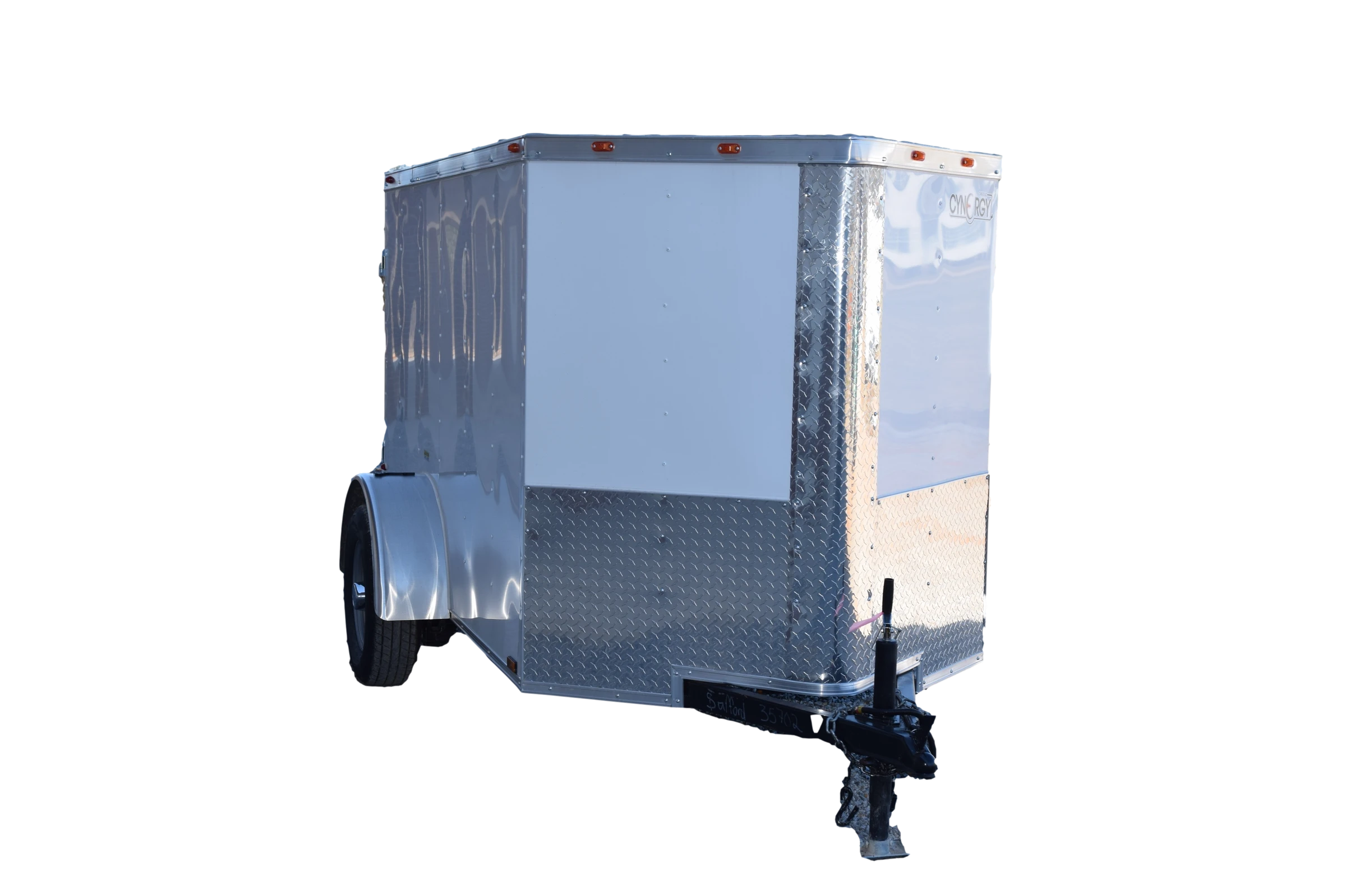 CCL58SA-1_clipped_rev_1 CY200 Cynergy 5x8 Enclosed Trailer SA White - Image 1