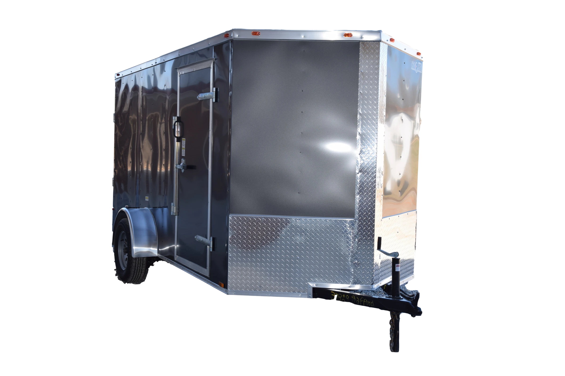 CCL612SA-DARK-GRAY-1_clipped_rev_1 CY206 Cynergy 6x12 Enclosed Trailer SA Silver - Image 1