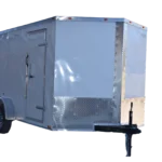 CY214 Cynergy 7x12 Enclosed Trailer TA White