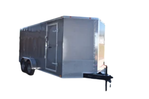 CY220 Cynergy 7x16 Enclosed Trailer TA Pewter