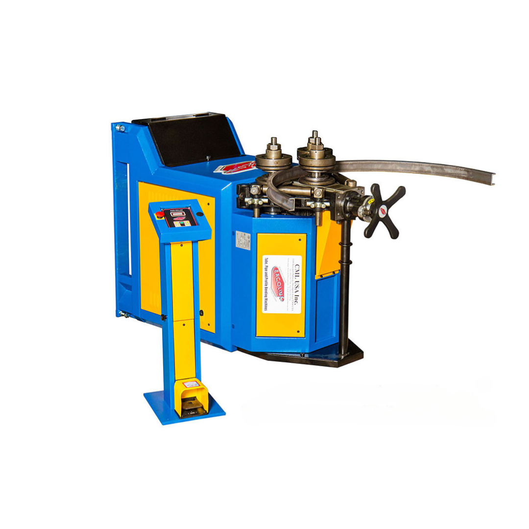 CE40MR320 Ercolina 220V Three Phase Manual Positioning Angle Roll Bender with 2” Pipe Bending Capacity and Universal Tooling CE40MR3 - Image 1