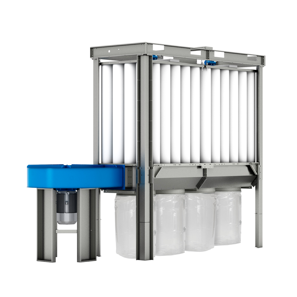 CMSHK-4-Updated-01 Coima SHK-4 5000CFM 15 HP Enclosureless Dust Collector, 3 Phase - Image 1