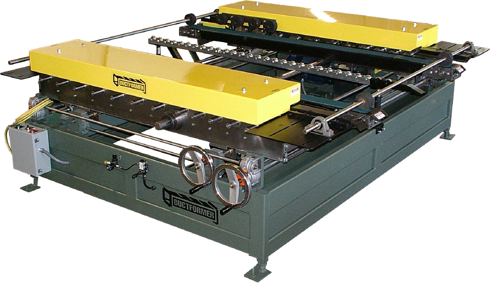 CR12-TDFC20Dual20Head.png Ductformer 10HP 230V Three Phase C-Style Dual Head TDFC Rollformer CR12-TDFC-DH - Image 1
