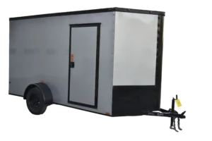 CY205 Cynergy 6x12 Enclosed Trailer SA Silver Blackout 81"