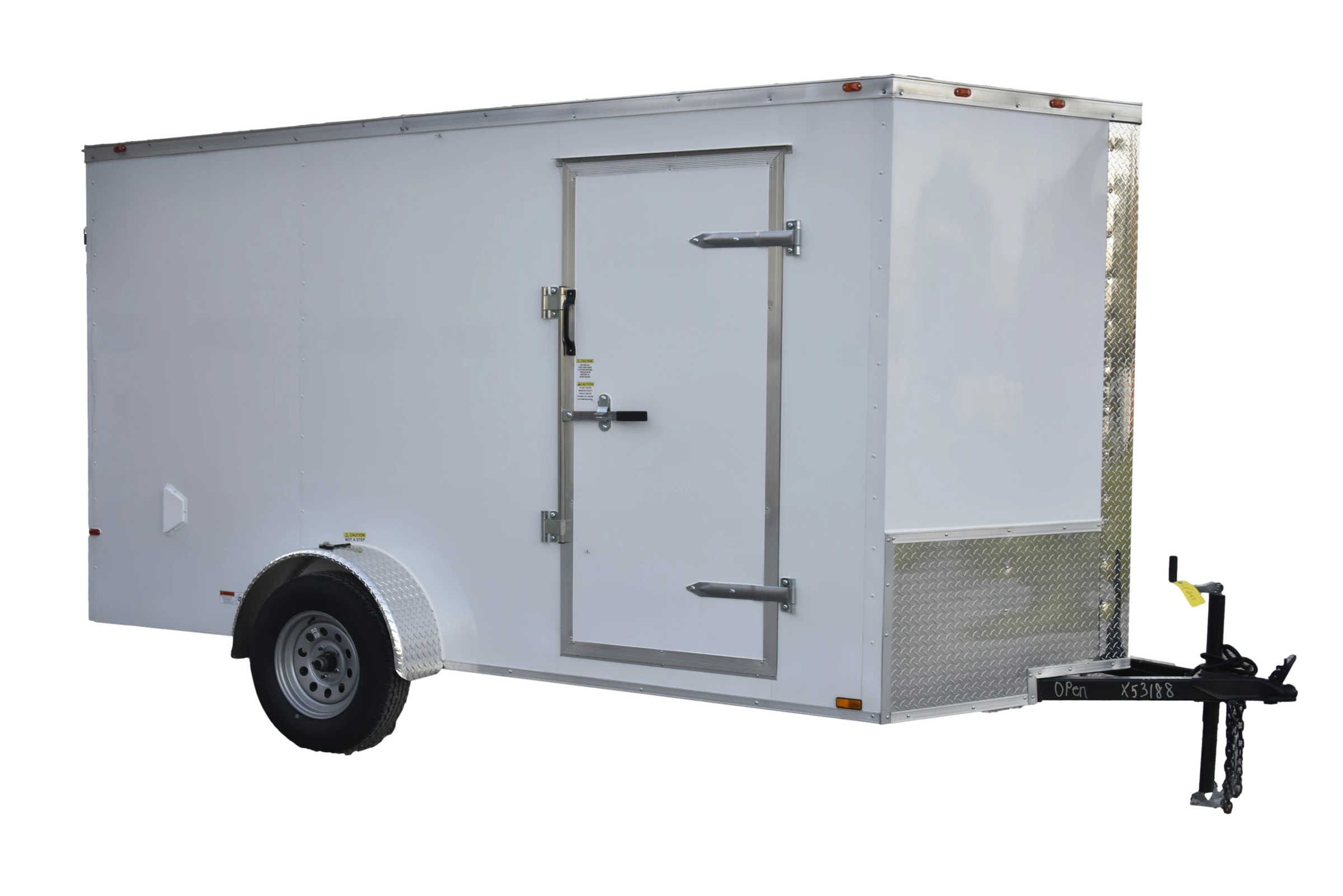 CY247 CY247 Cynergy 6x12 Enclosed Trailer SA White Double Door - Image 1