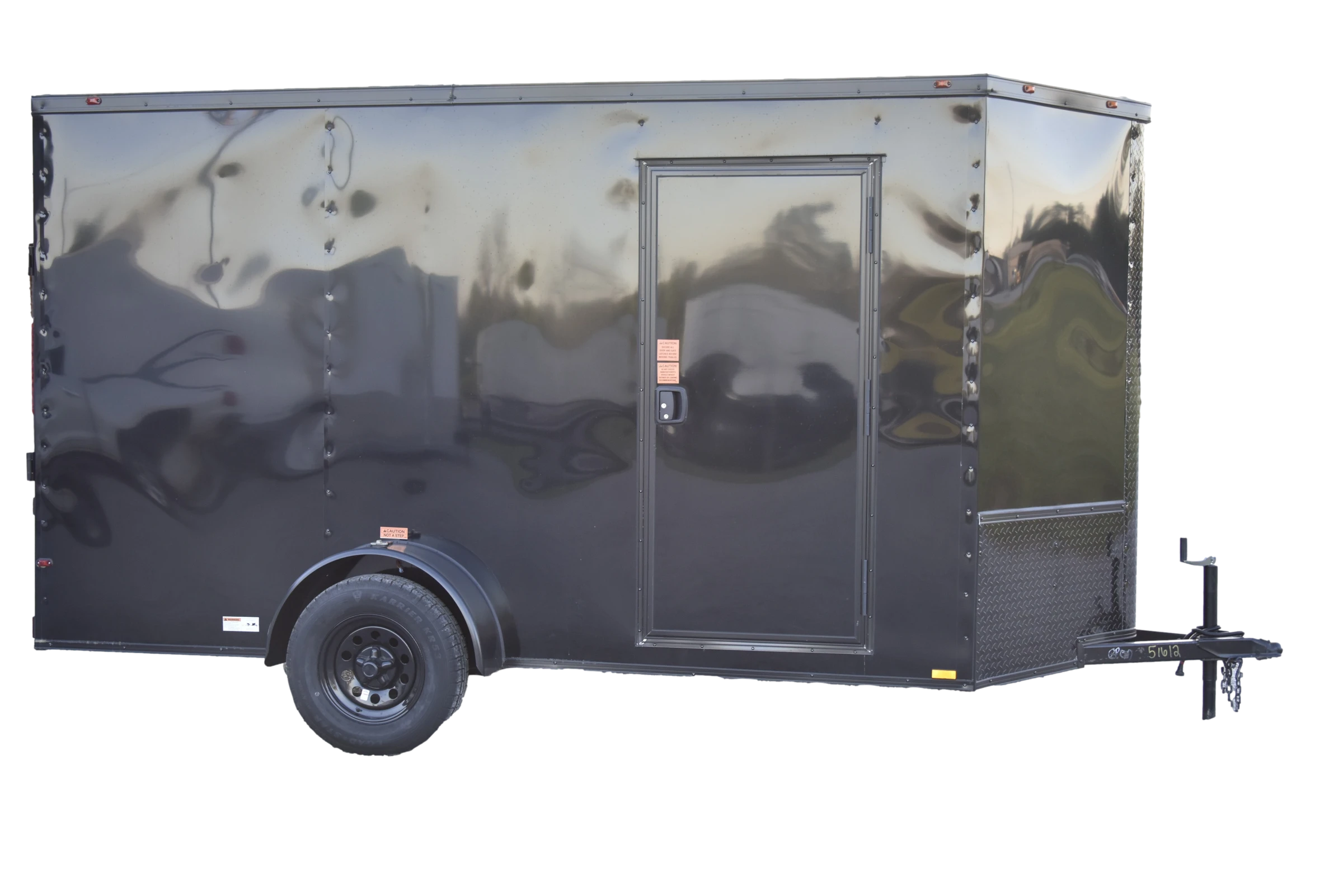 CY248 CY248 Cynergy 6x12 Enclosed Trailer SA Blackout 81" - Image 1