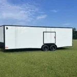 CY701 Cynergy 8.5x24 Enclosed Car Hauler 10K White Blackout