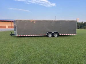 CY702 Cynergy 8.5x28 Enclosed Car Hauler 10K Charcoal Gray