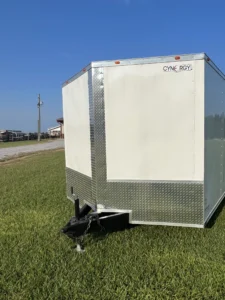 CY704 Cynergy 8.5x24 Enclosed Car Hauler 10K White - Image 4