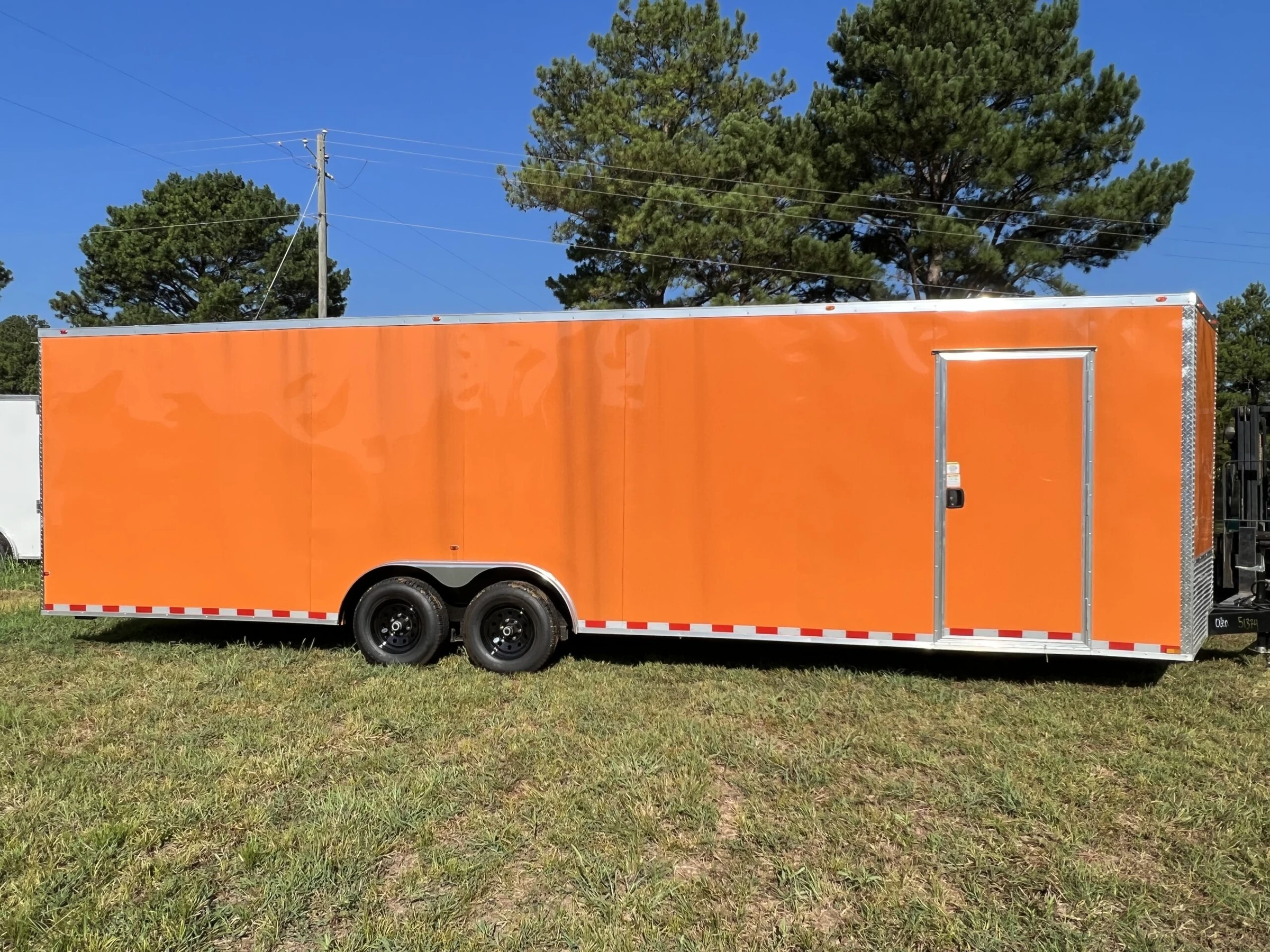 CY708-2-scaled-1 CY708 Cynergy 8.5x28 Enclosed Car Hauler 10K Orange - Image 1