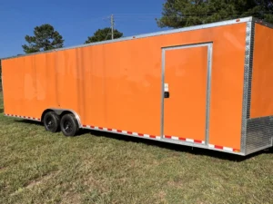 CY708 Cynergy 8.5x28 Enclosed Car Hauler 10K Orange - Image 2