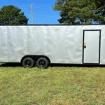 CY709 Cynergy 8.5x24 Enclosed Car Hauler 10K Silver Blackout