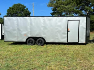 CY709 Cynergy 8.5x24 Enclosed Car Hauler 10K Silver Blackout