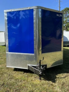 CY711 Cynergy 8.5x28 Enclosed Car Hauler 10K Blue - Image 2