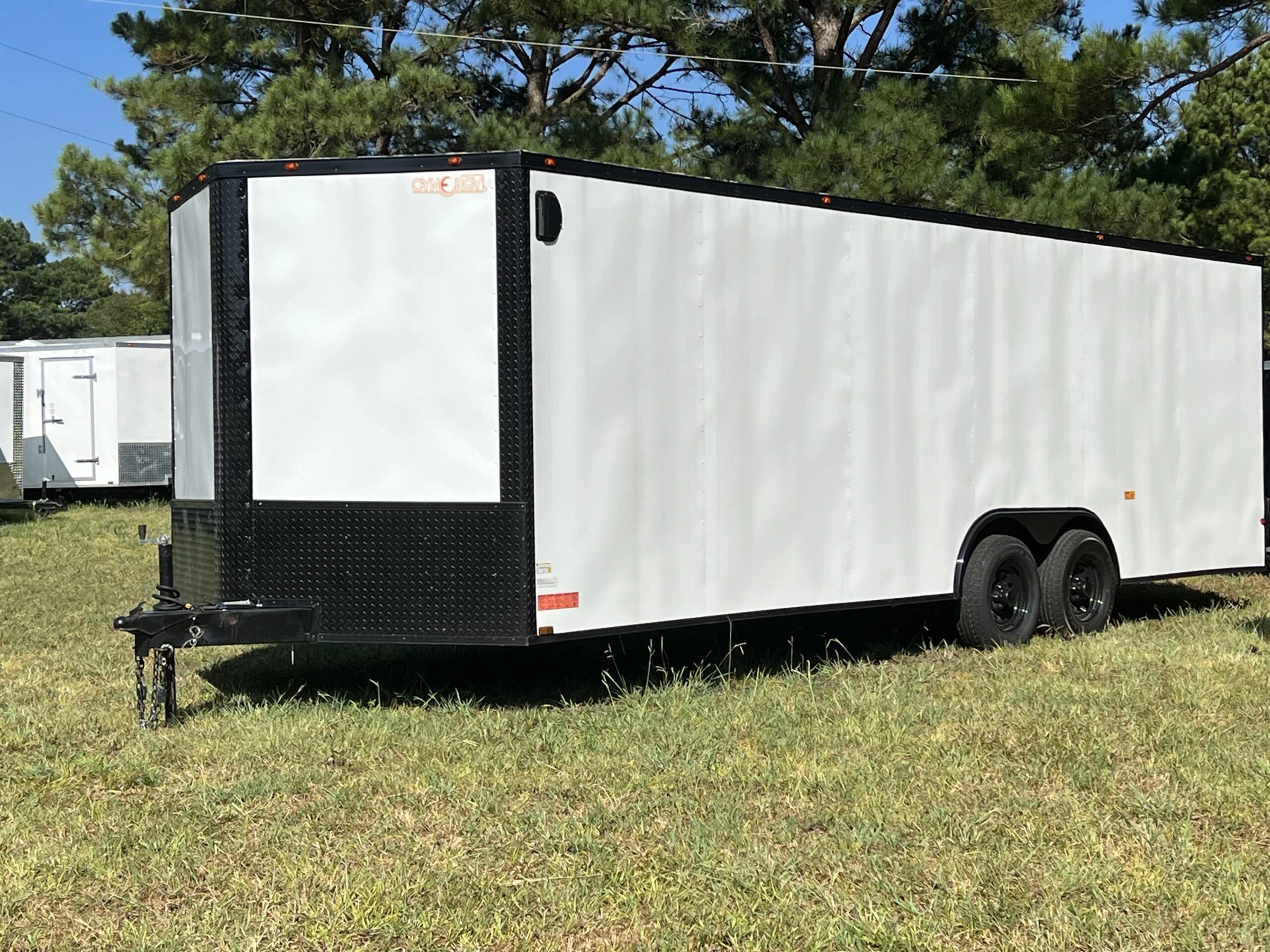 CY713-2-scaled-1 CY713 Cynergy 8.5x24 Enclosed Car Hauler 10K White Blackout - Image 1