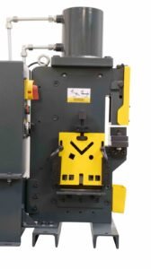 Dake Model DIQW-25 220V Single Phase 25-Ton Single-Cylinder Benchtop Foot-Operated Ironworker 971000 - Image 2