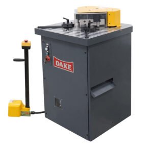 Dake Model DLN-6200 220V Three Phase 4Ga Mild Steel 24-Ton Hydraulic Sheet Metal Corner Notcher 960400