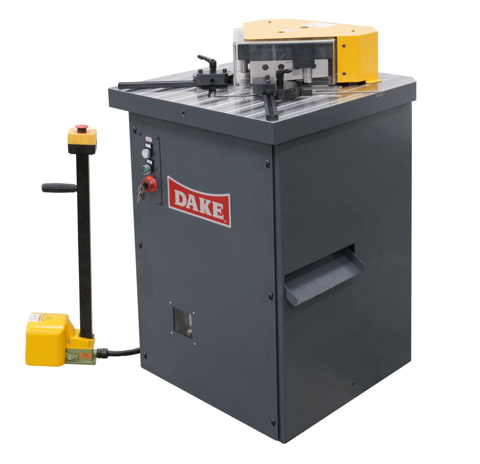 DLN-6200-1 Dake Model DLN-6200 220V Three Phase 4Ga Mild Steel 24-Ton Hydraulic Sheet Metal Corner Notcher 960400 - Image 1
