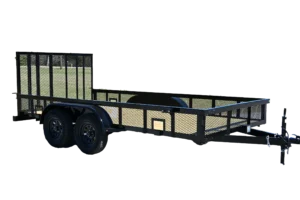 CA152 Caliber 6.5x14 Utility Trailer HD TA W/ 1' Mesh Sides - Image 2