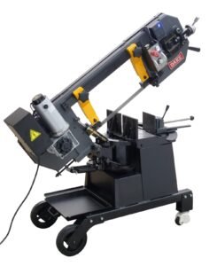 Dake Model SE-810 110V Single Phase 10” Round Capacity Semi-Automatic Variable Speed Horizontal Dual Mitering Bandsaw 983113