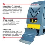 Electric Floor Scraper Vinyl Stripper Carpet Wood Floor Remover - Image 5