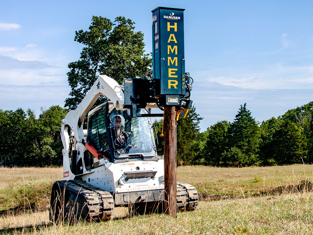 Danuser SM40 Hammer Post Driver W/ Grapple, Tilt & Weight Kit Danuser SM40 Hammer Post Driver W/ Grapple, Tilt & Weight Kit