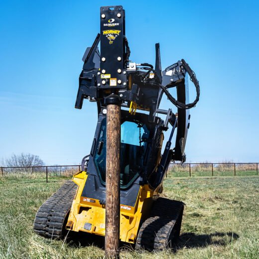 Danuser T8 Hornet Post Driver W/ Grapple & Tilt