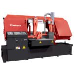 Marvel Amada PA22MPC 230V Three Phase Heavy-Duty Automatic Horizontal Post-Style Metal Cutting Bandsaw HFA560P