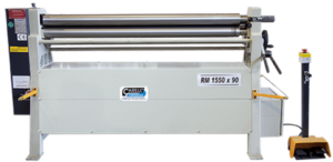 Carell Industrial HRM Series 5’ x 14Ga 230V Three Phase 3-Roll Hydraulic Initial-Pinch Plate Roll 1550x90 - Image 2