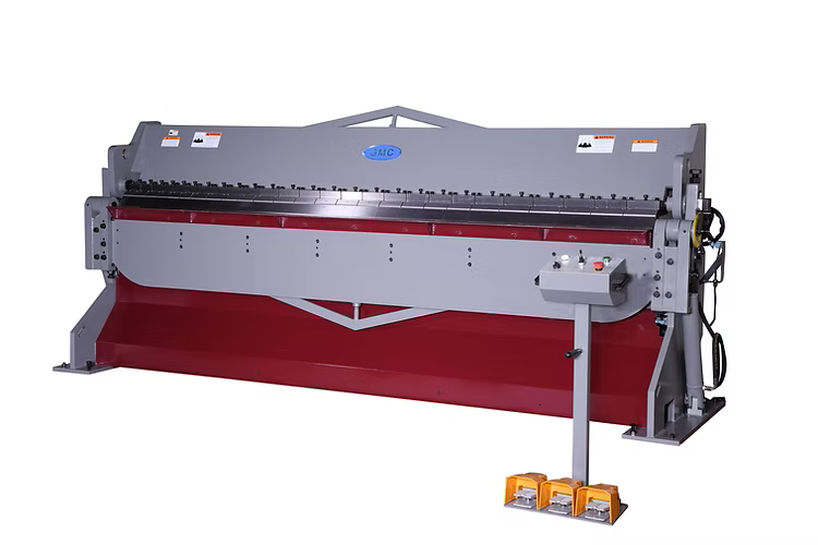 HSB-1014-1 GMC Machinery 10’ x 14Ga 220V Three Phase Hydraulic Straight Apron Brake with 26” Manual Back Gauge HSB-1014 - Image 1
