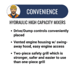 12 Cu Ft Mortar/Plaster Mixer Baldor Electric Motor | Hydraulic Drive/Dump | Highway Towable - Image 6