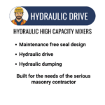16 Cu Ft Mortar/Plaster Mixer Baldor Electric Motor | Hydraulic Drive/Dump | Highway Towable - Image 6