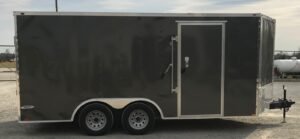 CY221 Cynergy 7x16 Enclosed Trailer TA Charcoal